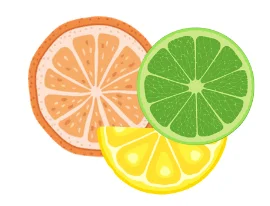 Lemon, lime, and orange slices