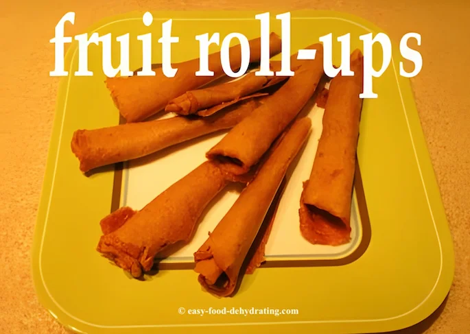 Fruit Roll-Ups on a plate